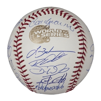 2005 Houston Astros World Series Team Signed Baseball (MLB Authenticated)